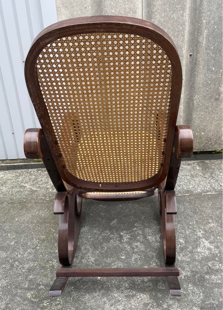 ビンテージ/ラタン/籐家具/曲木/ロッキングチェア/アームチェア/チェア/椅子