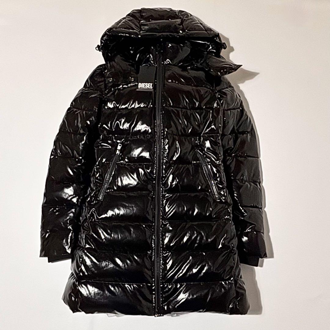 kana様用 新品 DIESEL シャイニー 中綿ジャケット 黒 Y2K