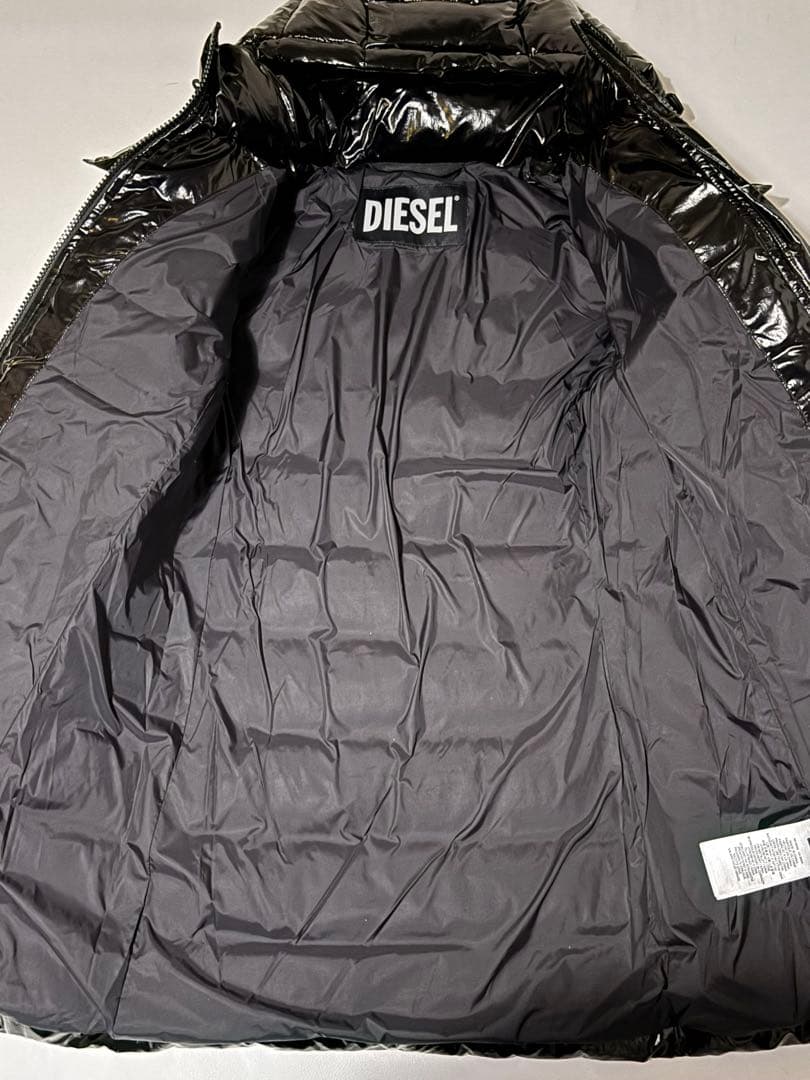 kana様用 新品 DIESEL シャイニー 中綿ジャケット 黒 Y2K
