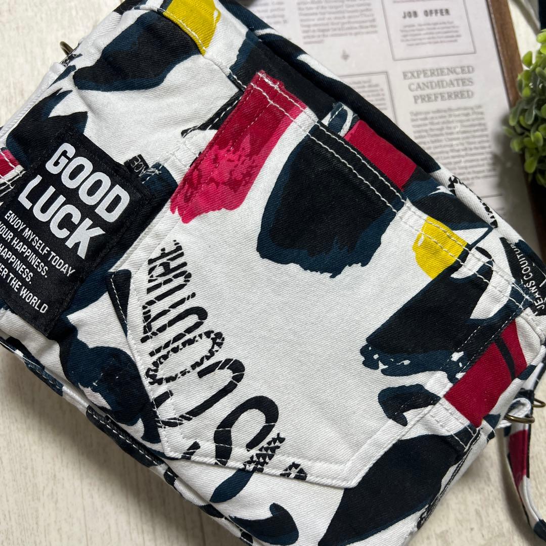 ショルダーバッグ　デニムリメイク　ハンドメイド