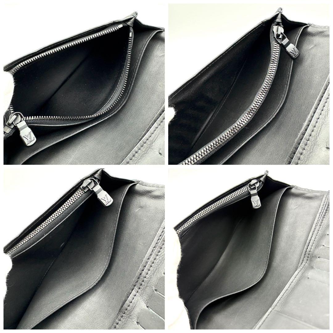 【美品・希少】ルイヴィトン ポルトフォイユ ブラザ ダークアンフィニ 長財布