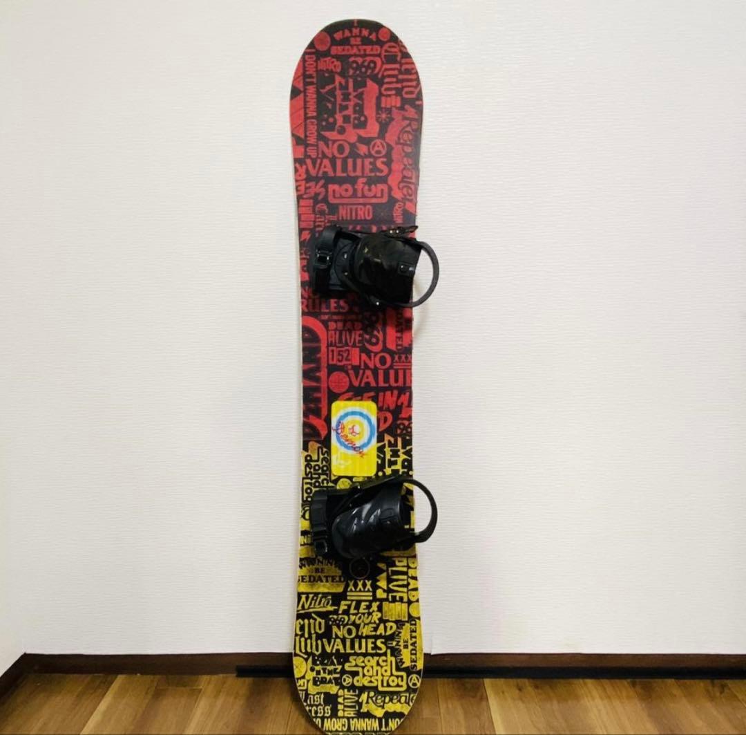 【送料無料】NITROスノーボードセット152cm ブーツ・ケース付4点セット