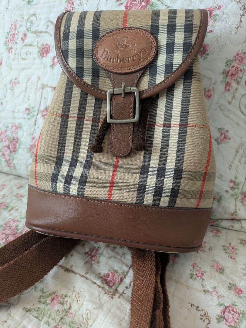 ヴィンテージ　希少　刻印　エンブレム　BURBERRY　キッズ　ベビー　リュック