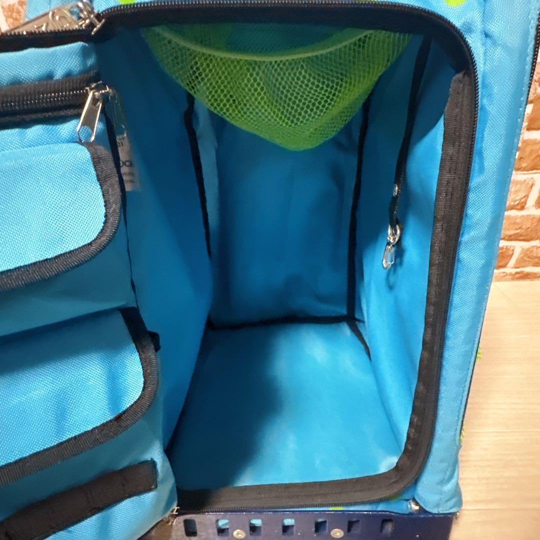 ZUCA トラベルキャリーバッグ 座れる 黒　青　ブルー　ズーカ