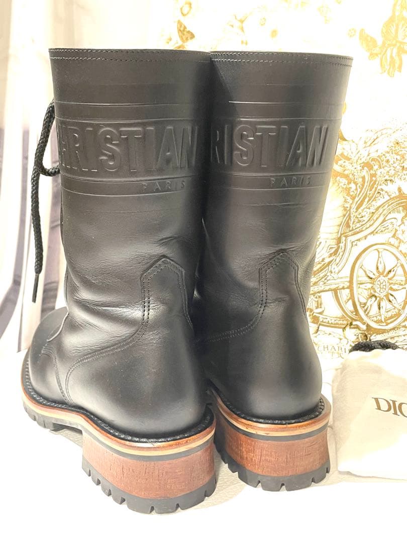 【値下げ ⭐︎ 美品】Dior ディオール黒 ブーツ36.5 D-QUEST
