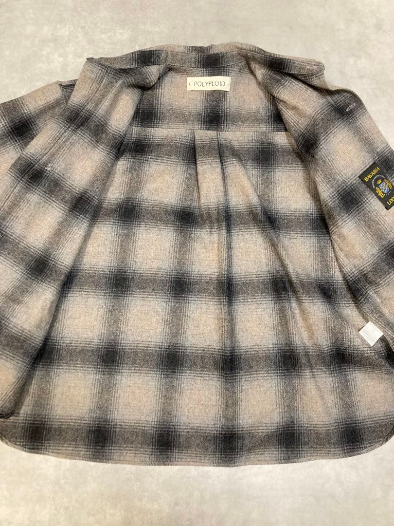 h*k様 POLYPLOID ウールシャツジャケット シャドーチェック 24AW