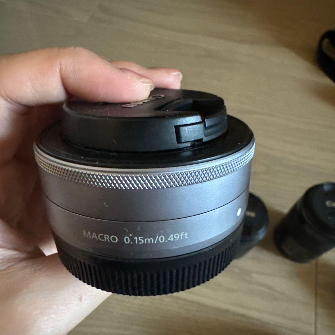 Canon EOS kiss M ミラーレス一眼 ホワイト 3本レンズ付き