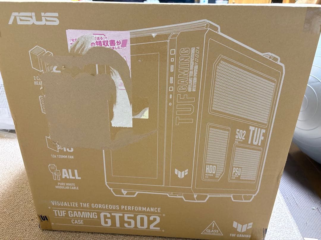 TUF GAMING GT502 ホワイト PCケース