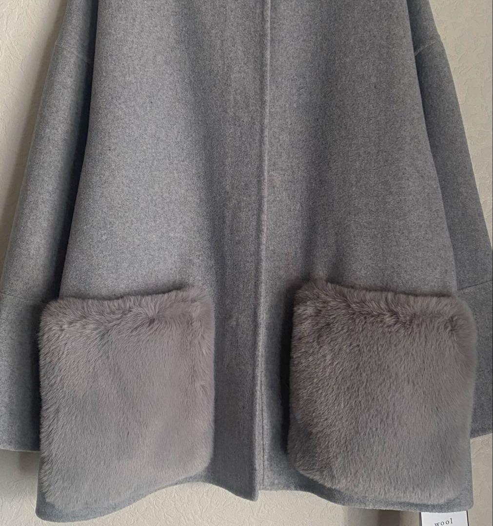 ⭐️2/1最終⭐️新品 ミラオーウェン 今期2wayファーポケットリバーコート 春先