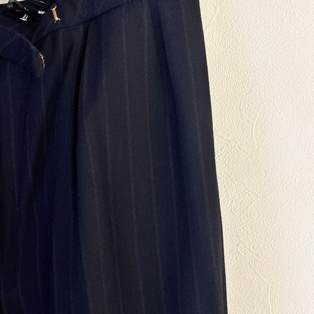 レリアン、2点セット、フォーマル、パンツスーツ、ストライプ、薄生地、