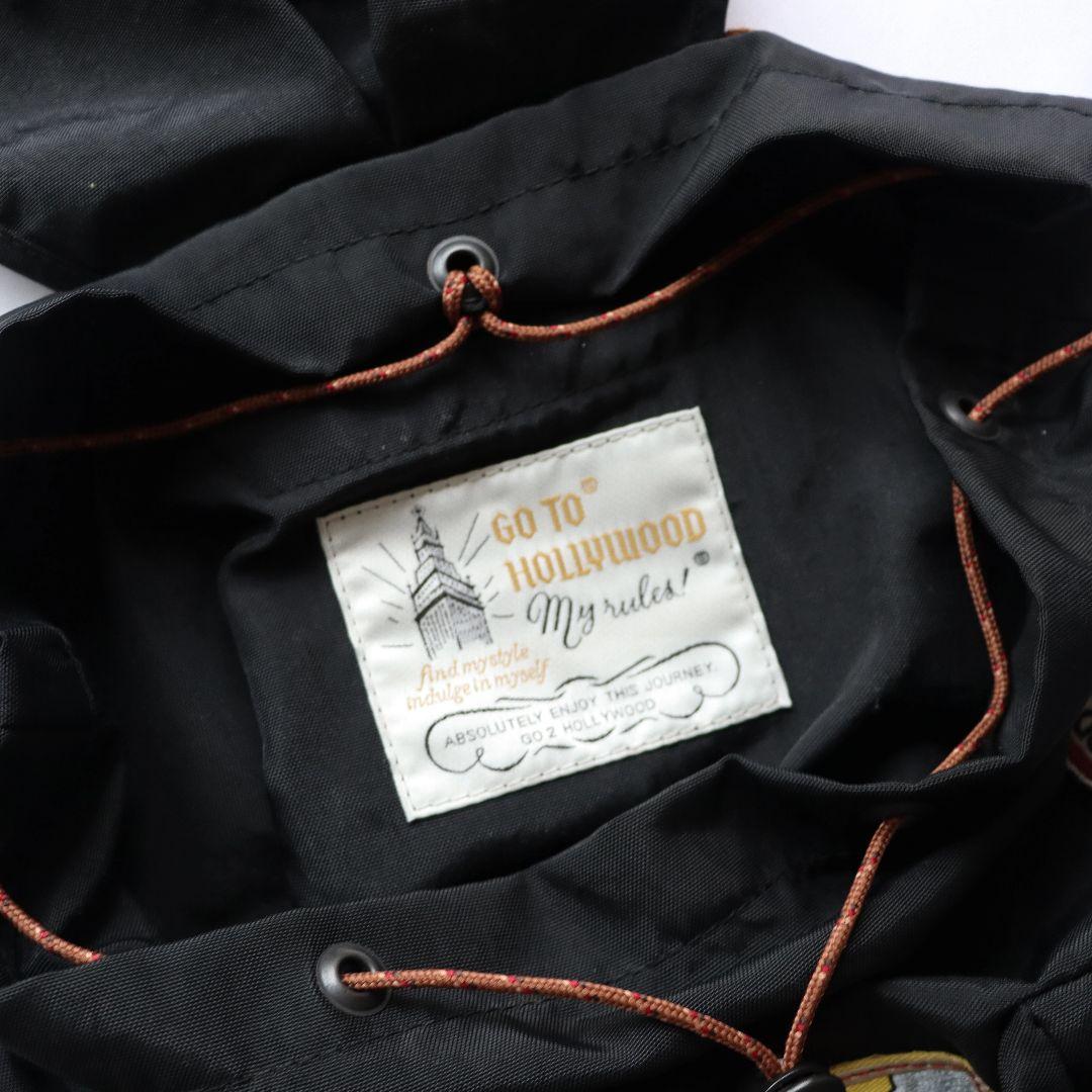未使用 GO TO HOLLYWOOD ナイロンワッペンディパック【ブラック】