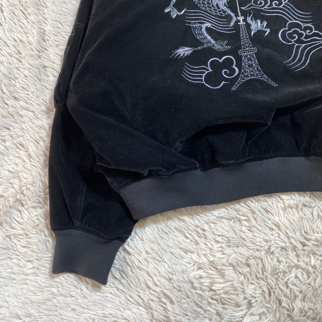 即完売品⭐︎ HARE×hxcyyd スーベニアブルゾン 虎 龍 刺繍 東洋 別珍