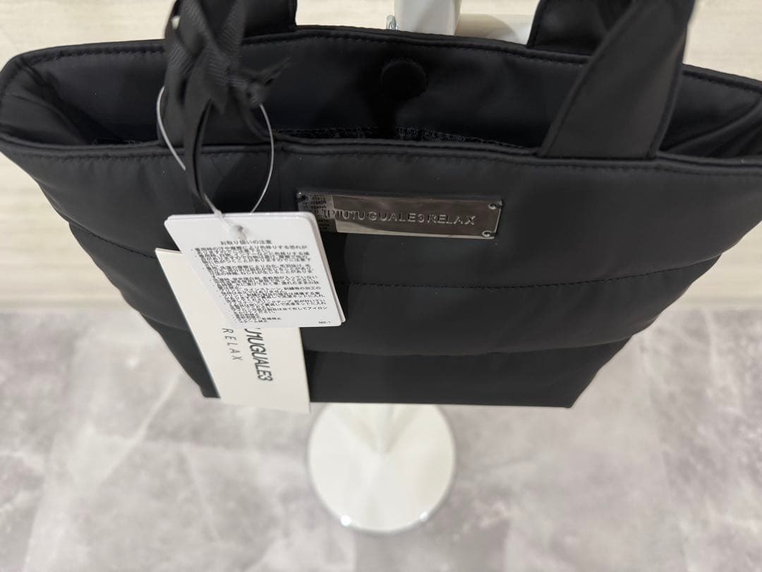 つーさん様1PIU1UGUALE3RELAXシルバーロゴプレートミニトートバッグ