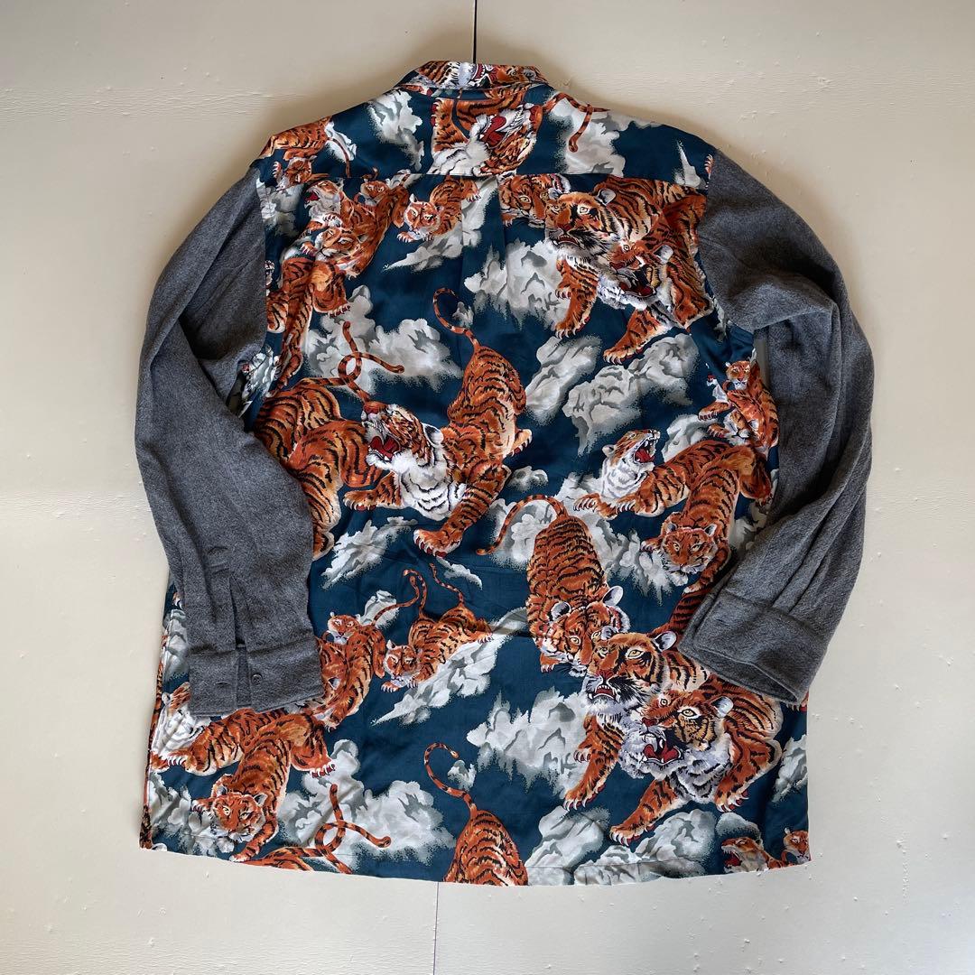 COMME des GARÇONS SHIRT トラ柄長袖シャツ L