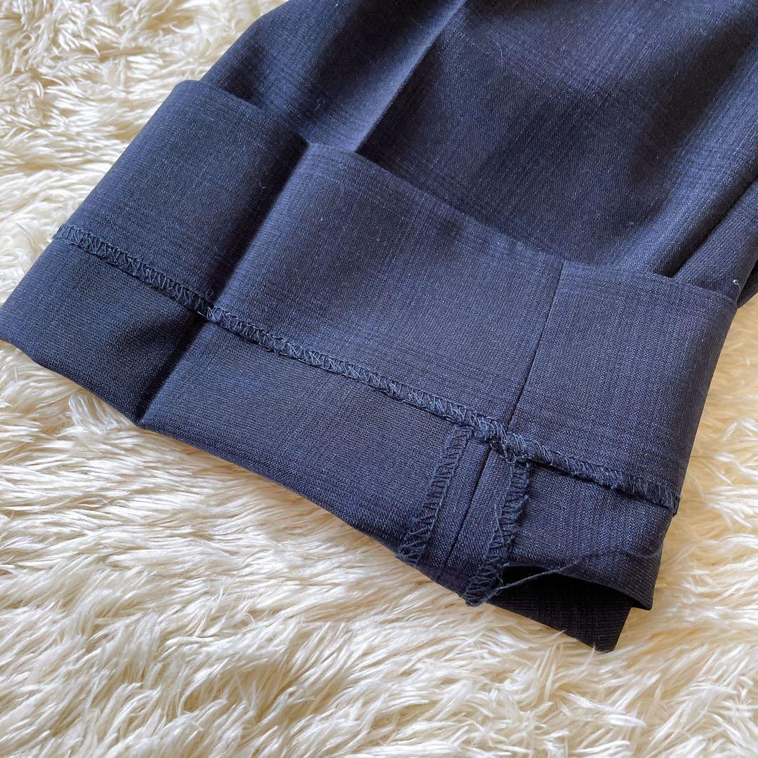 タグ付き LES MUES パンツスーツ ウォッシャブル ネイビー 13号