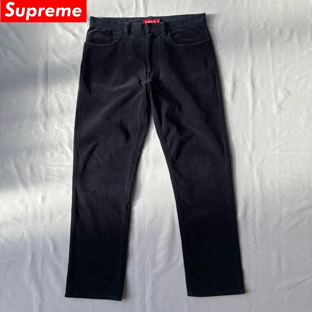 SUPREME シュプリーム コーデュロイパンツ パープル 34
