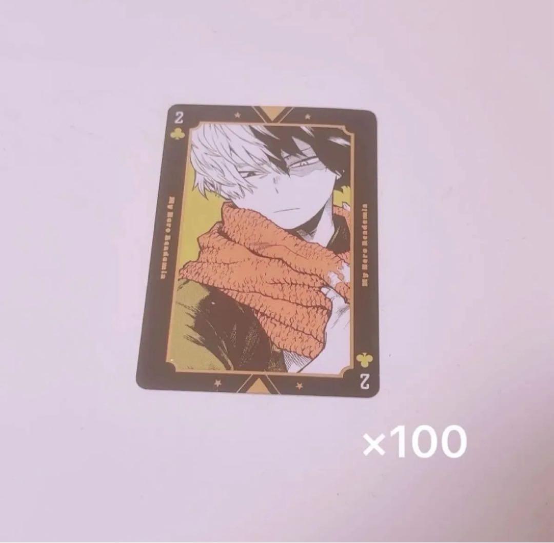 僕のヒーローアカデミア 轟焦凍 ヒロアカ展 箱押し トランプ ♣︎2