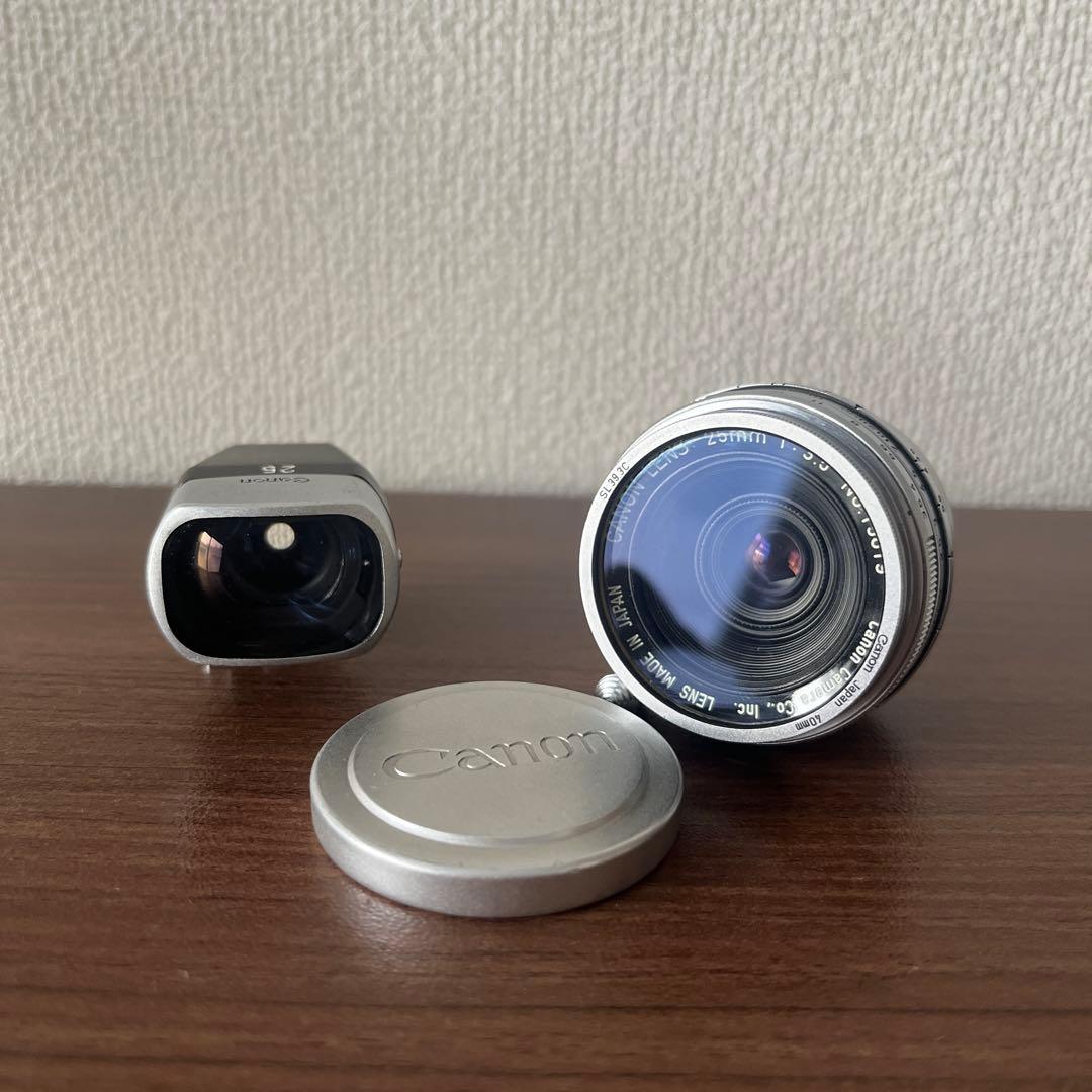 canon lens 25mm f3.5 ltm 付属品多数