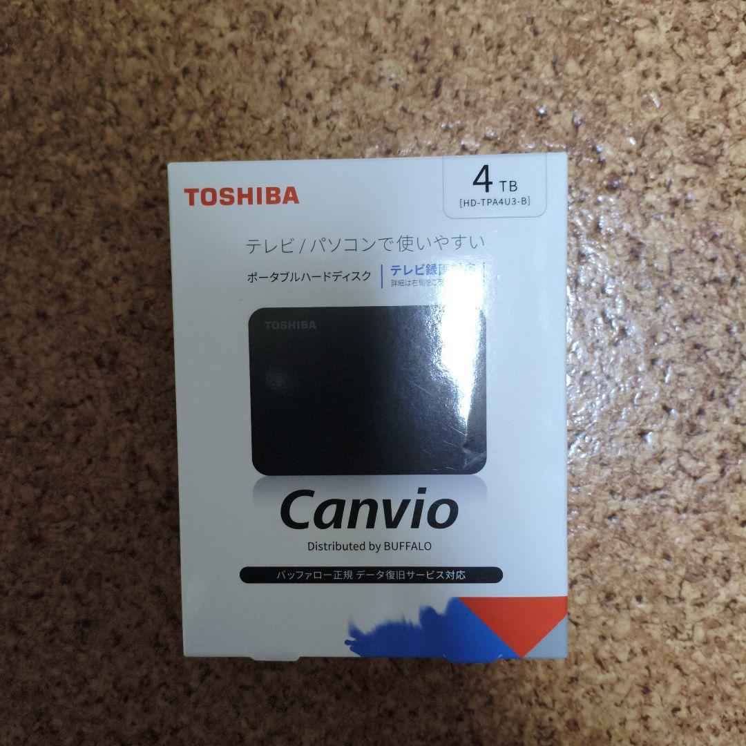 TOSHIBA Canvio 4TB ポータブルハードディスク未使用