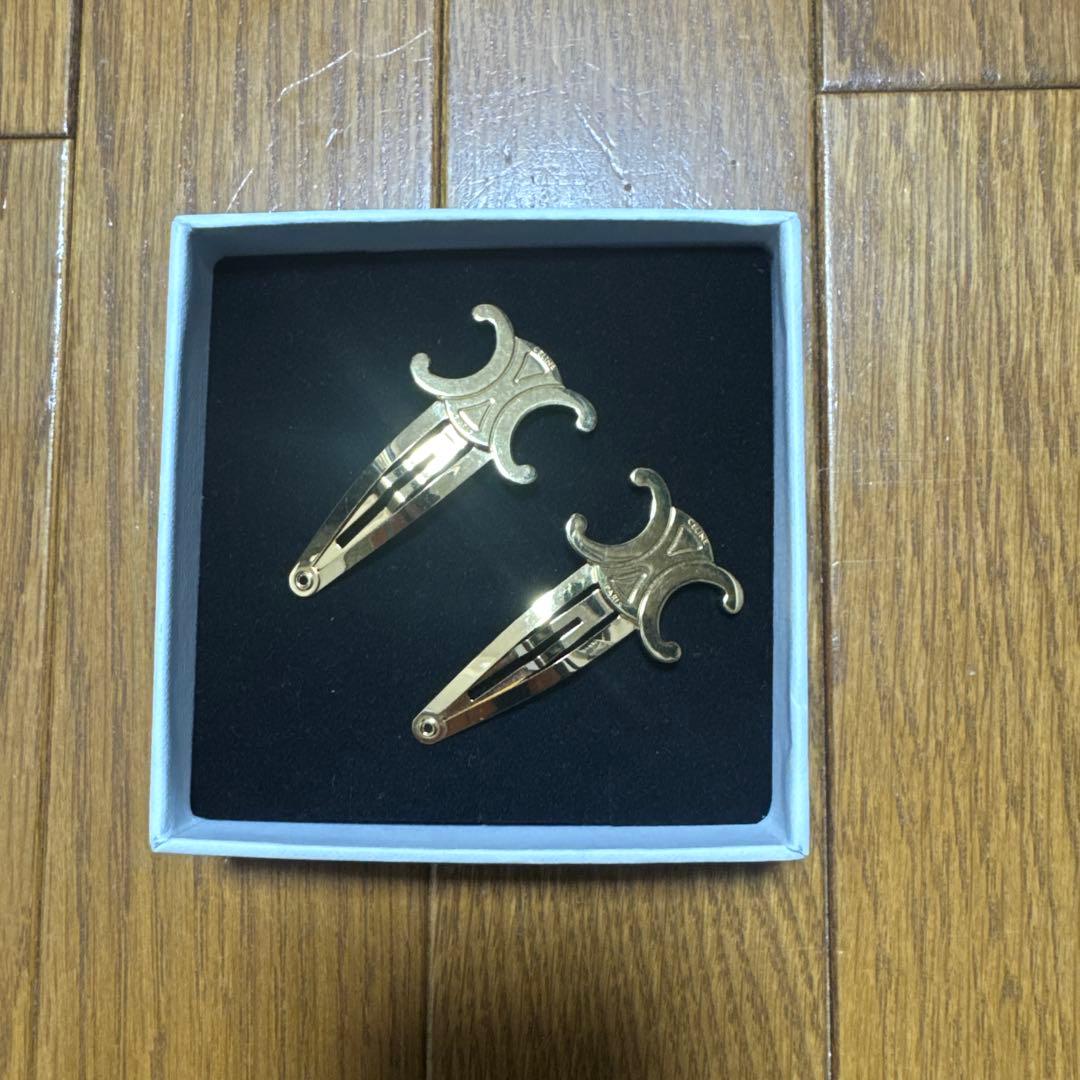 CELINE ゴールド ヘアピン 2個セット