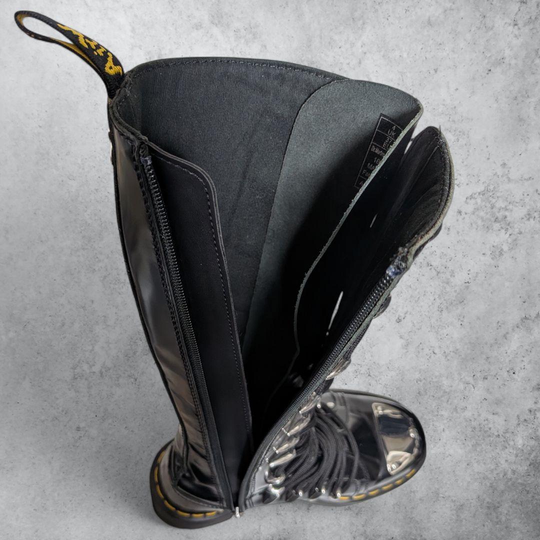 極美品 ドクターマーチン 1B60 LTT MAX UK4 ロングブーツ 厚底