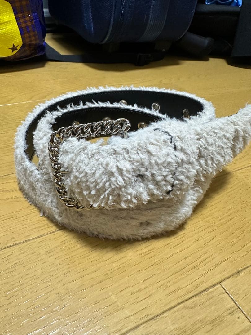 AFB afb fur beltファー ベルト white ホワイト