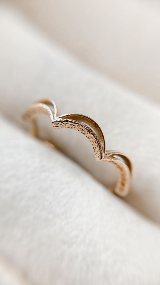 【NOJESS】K10 スカラップレースリング 13号