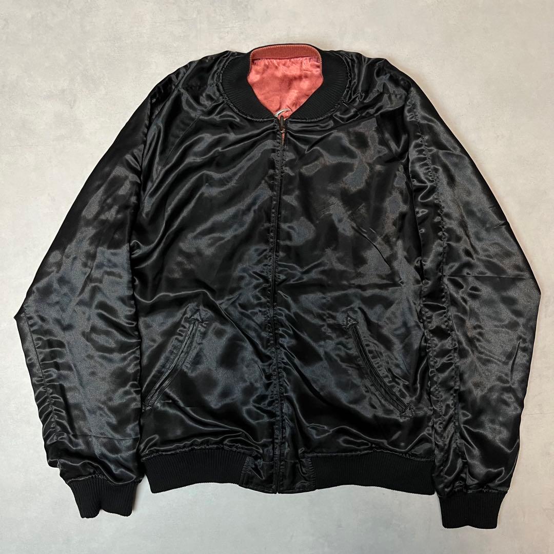 AVIREX スカジャン フライングタイガー リバーシブル ピンク ブラック L