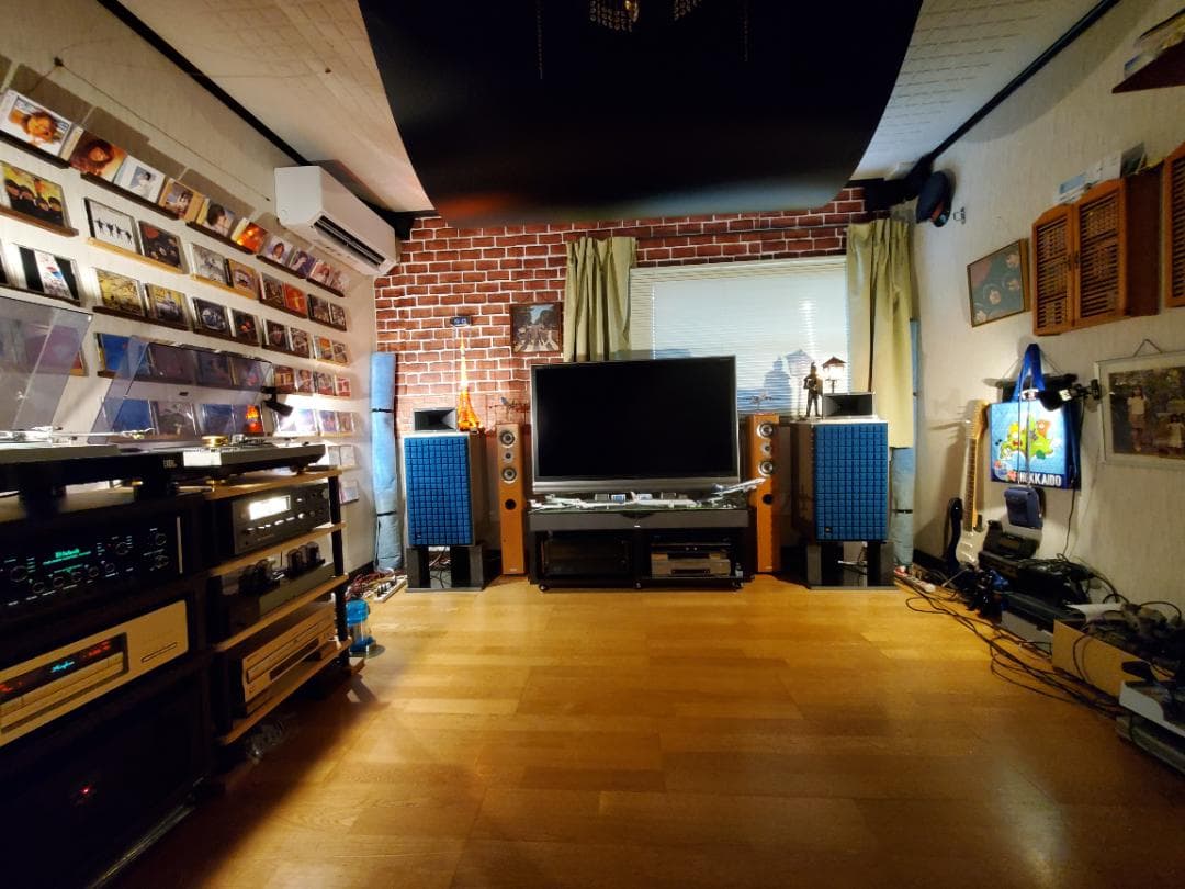 天然黒御影石 山西黒 オーディオボード●350×275×25● 2枚　ペア