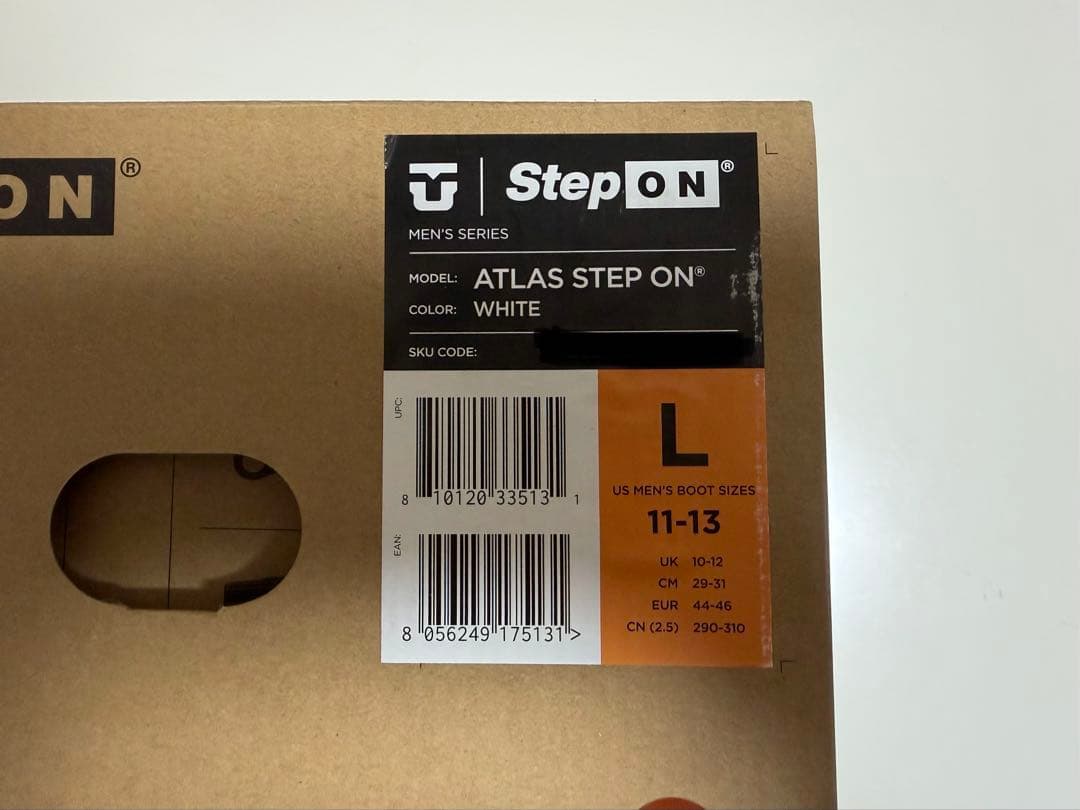 ★新品未使用★ UNION ATLAS STEP ON Lサイズ 白 25-26
