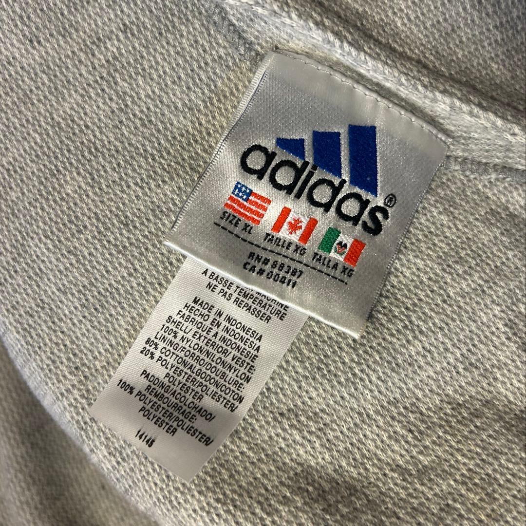 adidas90sリバーシブルナイロンジャケット　アノラックパーカーセンターロゴ