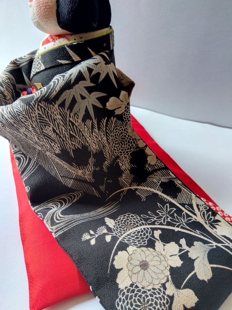 千風様ご確認用　創作人形　お福さん　留袖　ちりめん細工 縁起物
