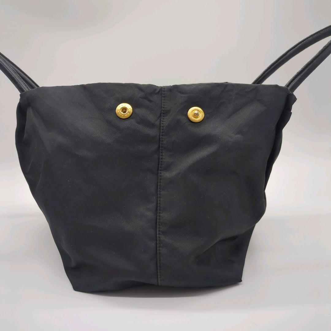 【人気モデル・美品】プラダ☆ハンドバッグ ナイロン テスート リボン ブラック