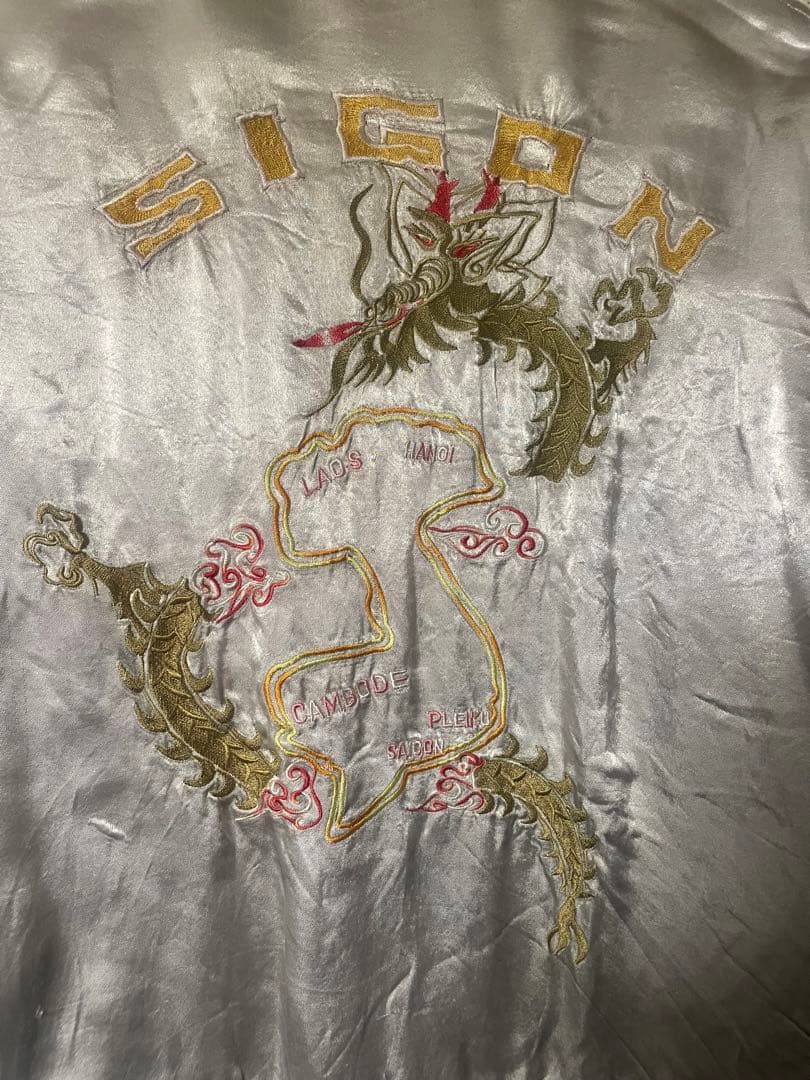 80s〜90s ベトジャン　スーベニアジャケット　レッドデビル　リバーシブル