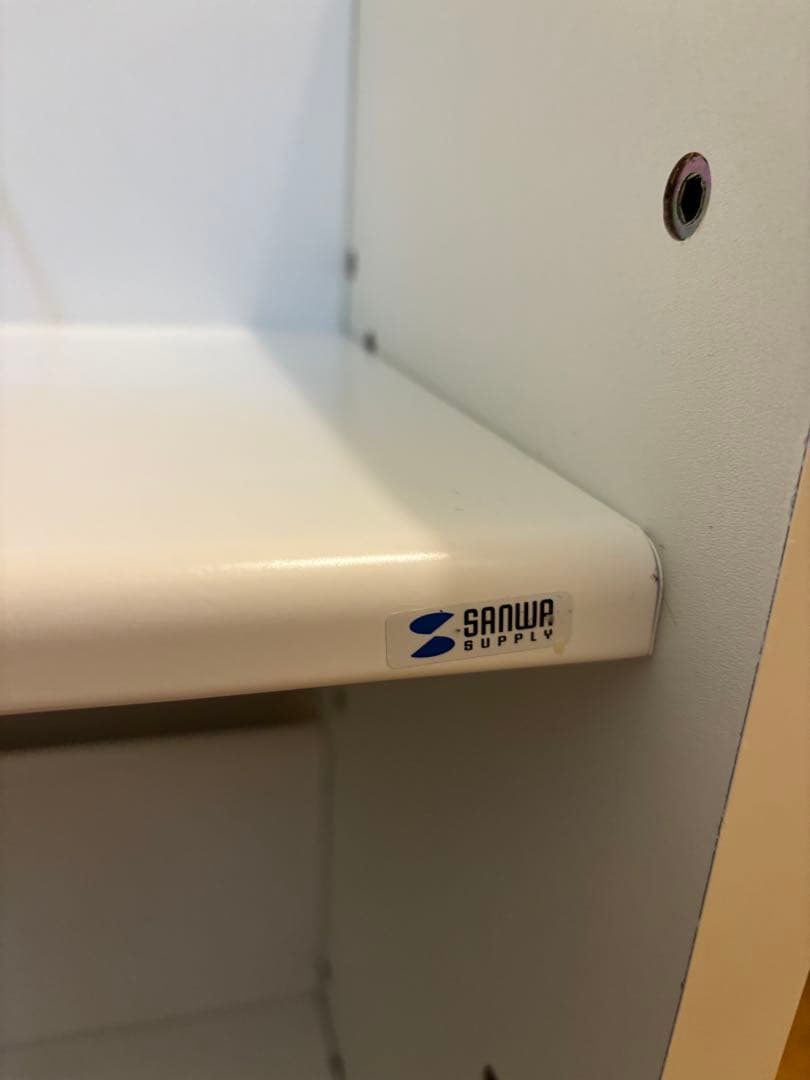 レア商品　サンワサプライ 高耐荷重ファイルワゴン組立式　ホワイト　オフィス収納