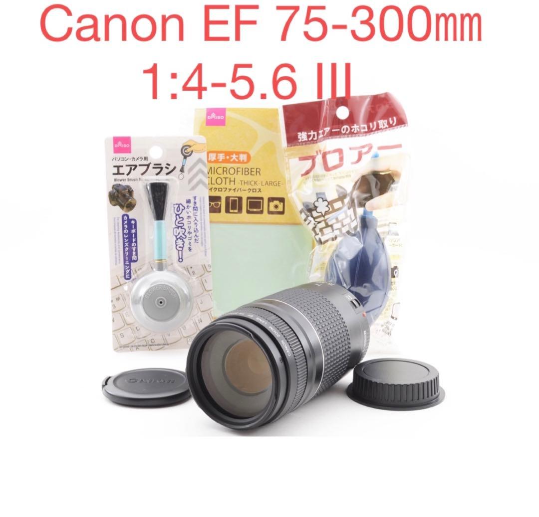 キヤノン望遠レンズ　Canon EF 75-300㎜ 1:4-5.6 Ⅲ