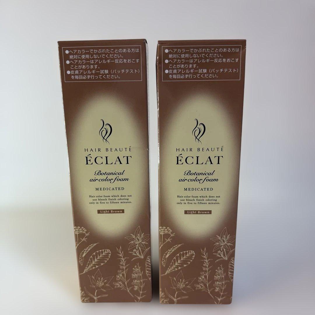 ECLAT ボタニカルエアカラーフォーム EXライトブラウン 150gx2セット