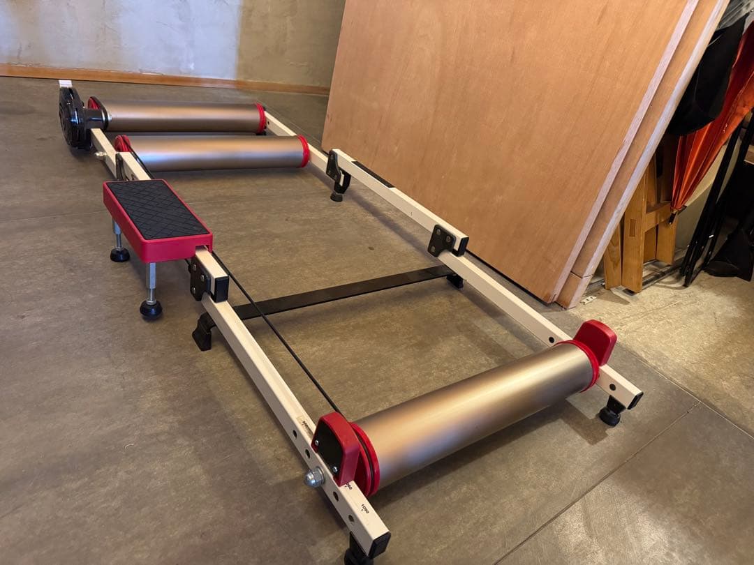 3本ローラー　ロードバイク　ミノウラ　負荷調整ユニット　足置き付き