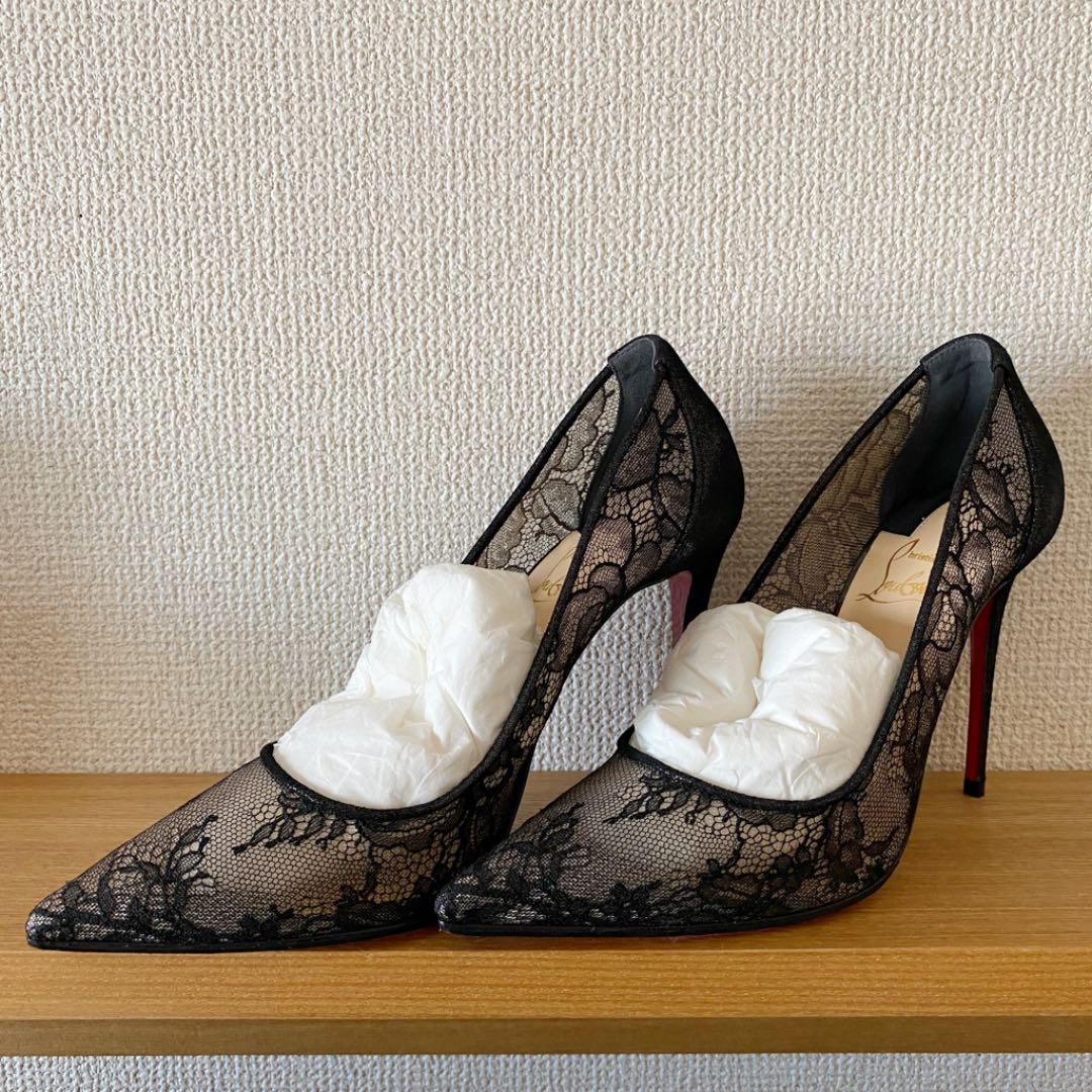 ルブタン レース ハイヒール