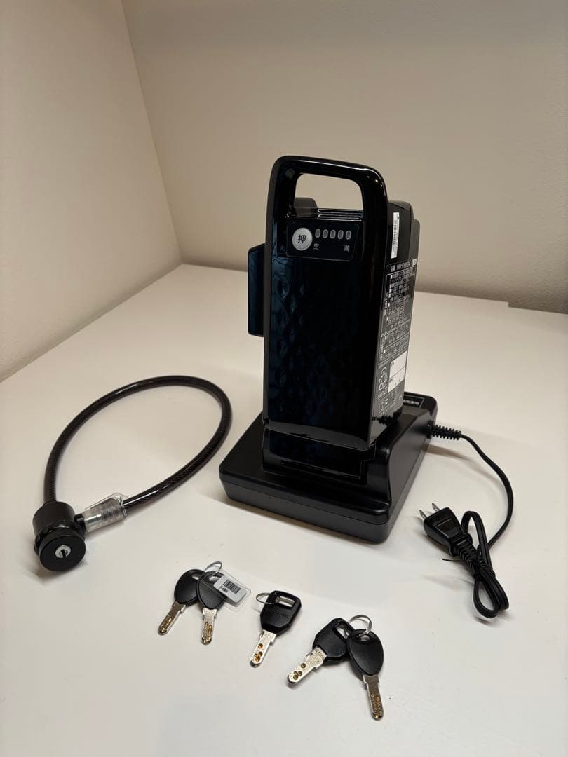 パナソニック 電動アシスト自転車 ネイビー 前カゴ付き BE-ELSW013