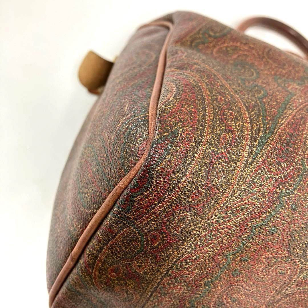 大人気☆ETRO☆エトロ☆ミニボストンバッグ☆レザー☆ペイズリー☆ブラウン！