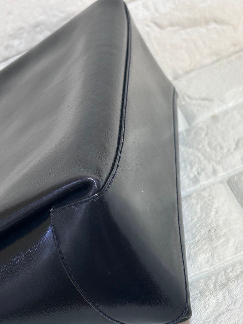 GUCCI カーフハンドバッグ　濃紺