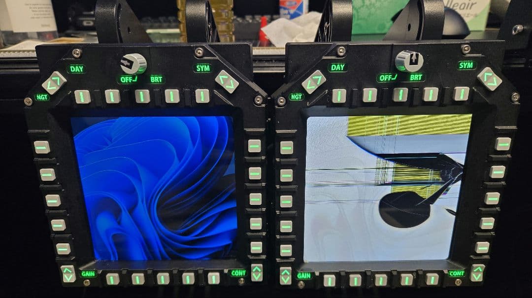 T*i様 WINWING MFD(USB3.0ディスプレイ付き)＋専用マウント