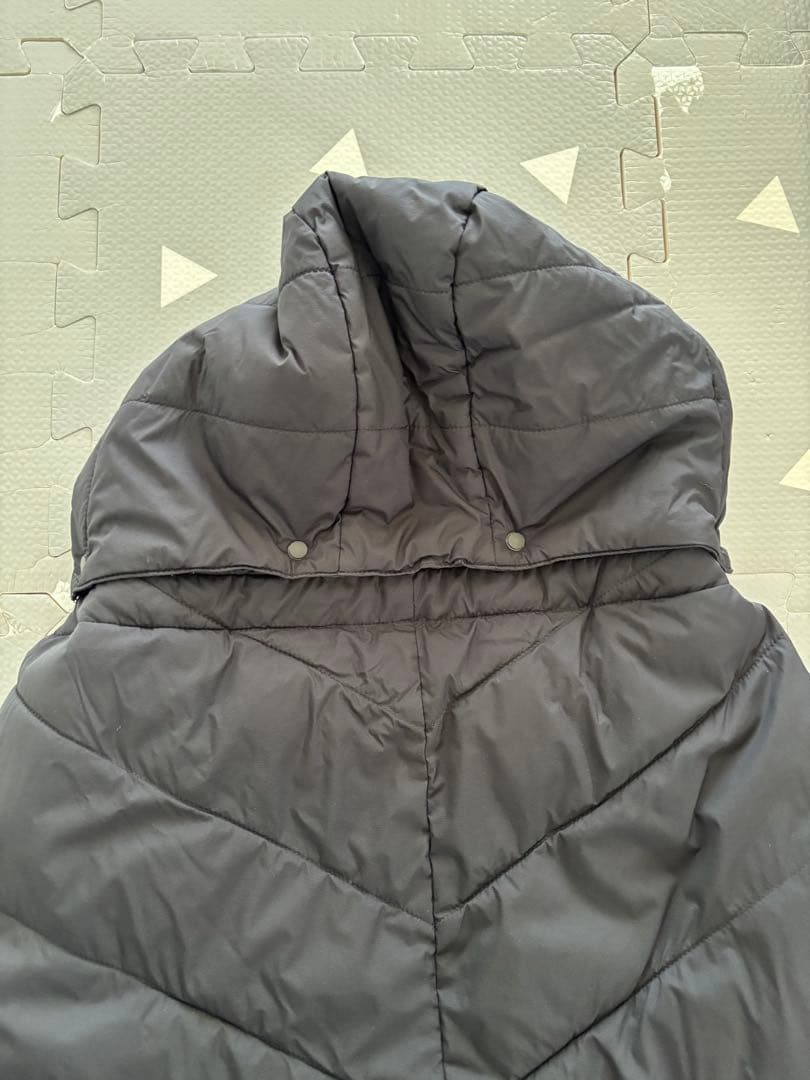 【美品】THE NORTH FACE ベビー ダウンケープブラック 抱っこ紐防寒