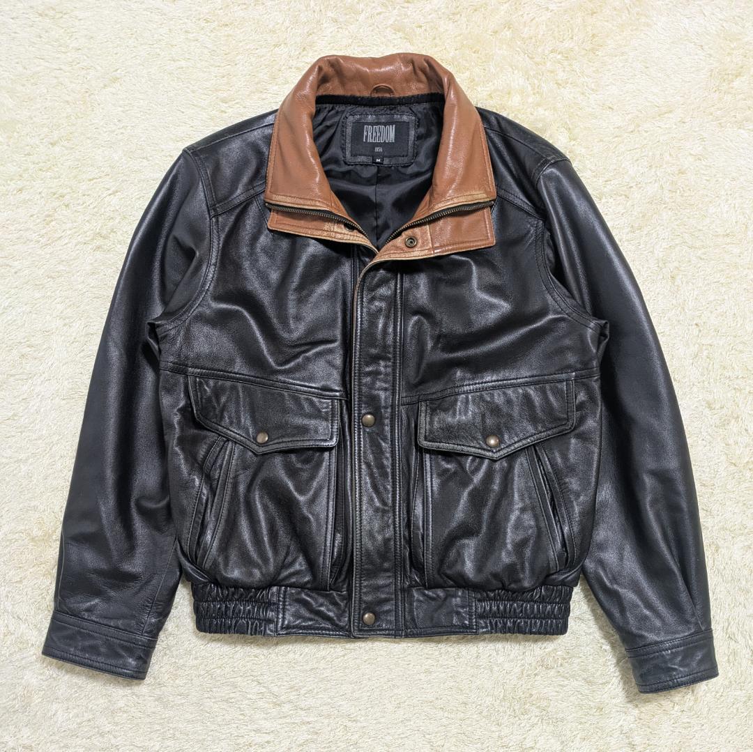 FREEDOM 羊革 レザージャケット A-2 G-1 雰囲気抜群