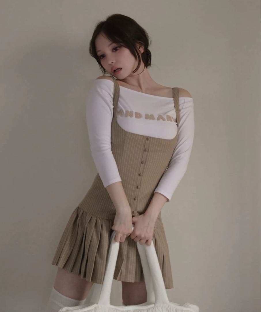 ワンピース Jade set mini dress beige
