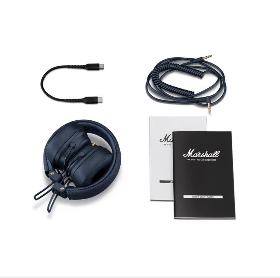 Marshall MajorⅤ ヘッドホン　ネイビー　メジャー5 ほぼ新品　完品