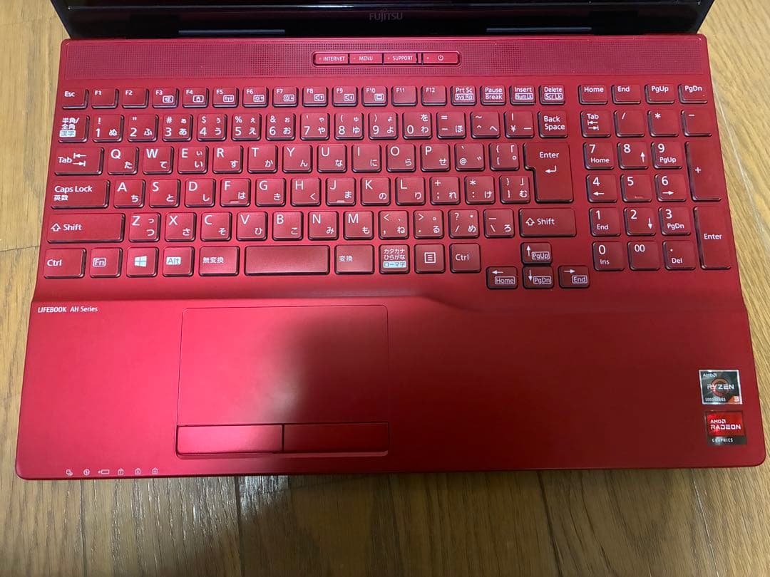 12/20削除 （再出品予定なし）　LIFEBOOK AH43/F3 レッド