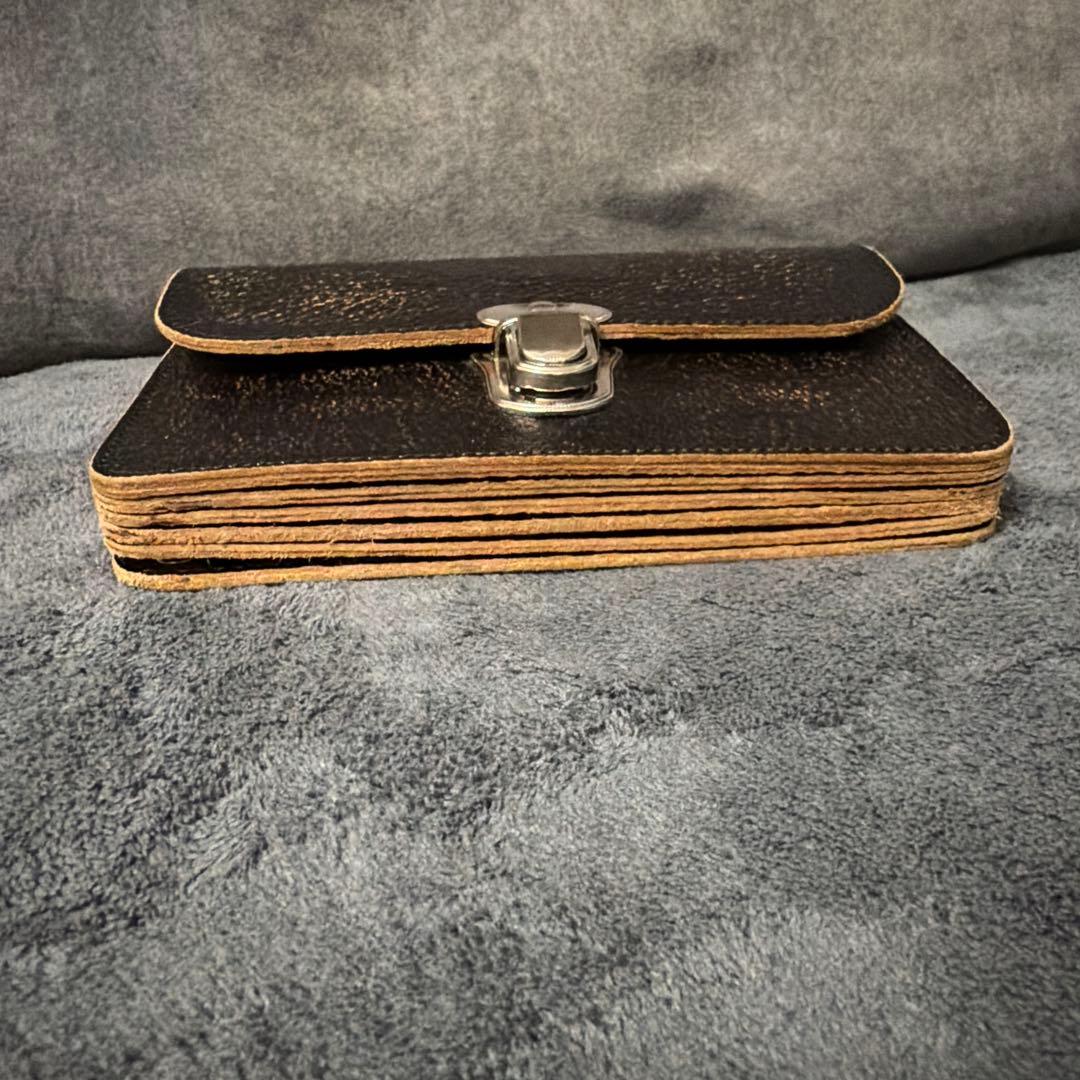 最終価格コムデギャルソン 蛇腹 ピッグスキン 長財布