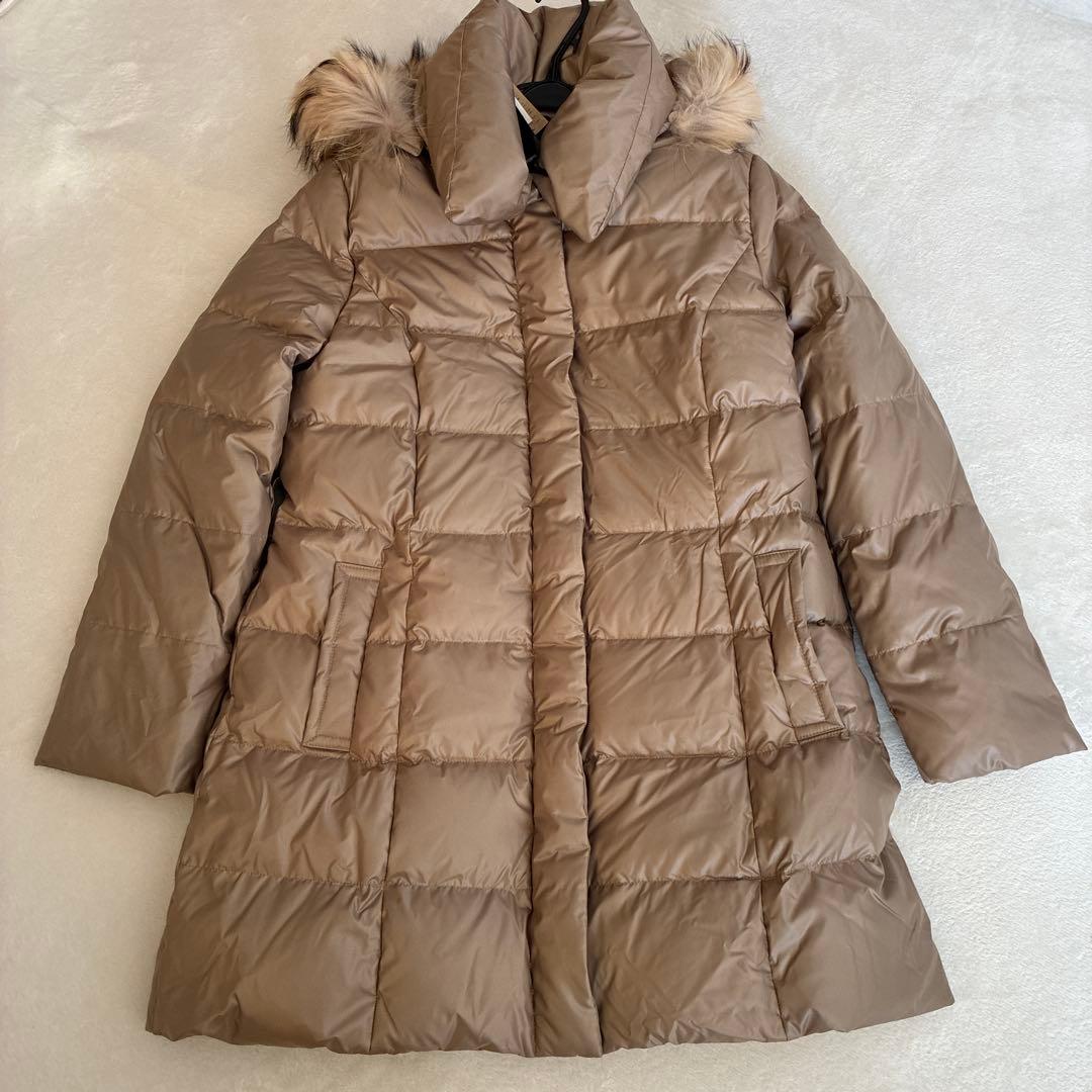 [大きいサイズ46] 東京スタイル　22オクトーブル　ファー付きダウンコート